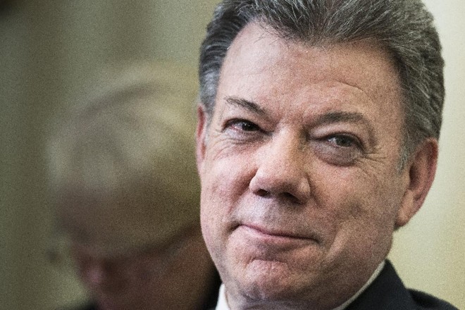 Presidente da Colômbia desde 2010, Juan Manuel Santos deixa o cargo nesta terça-feira | BRENDAN SMIALOWSKIAFP