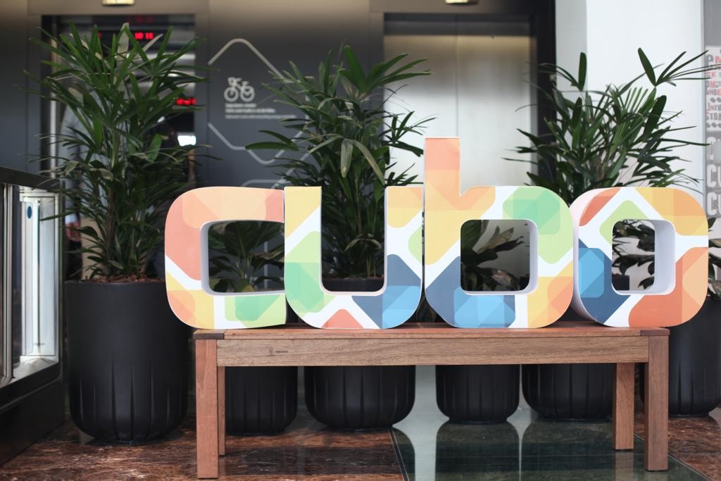 Detalhe da nova sede do Cubo, em São Paulo.