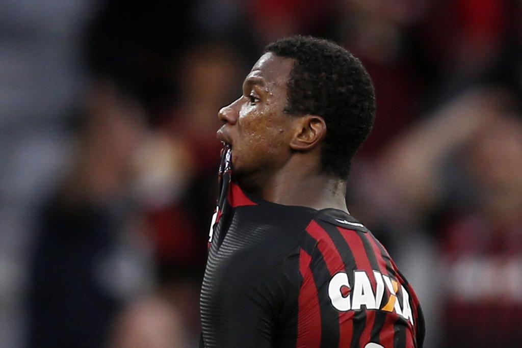 Atacante Ribamar nos tempos em que defendeu o Atlético, antes de se transferir para o futebol egípcio | ALBARI ROSA/Gazeta do Povo