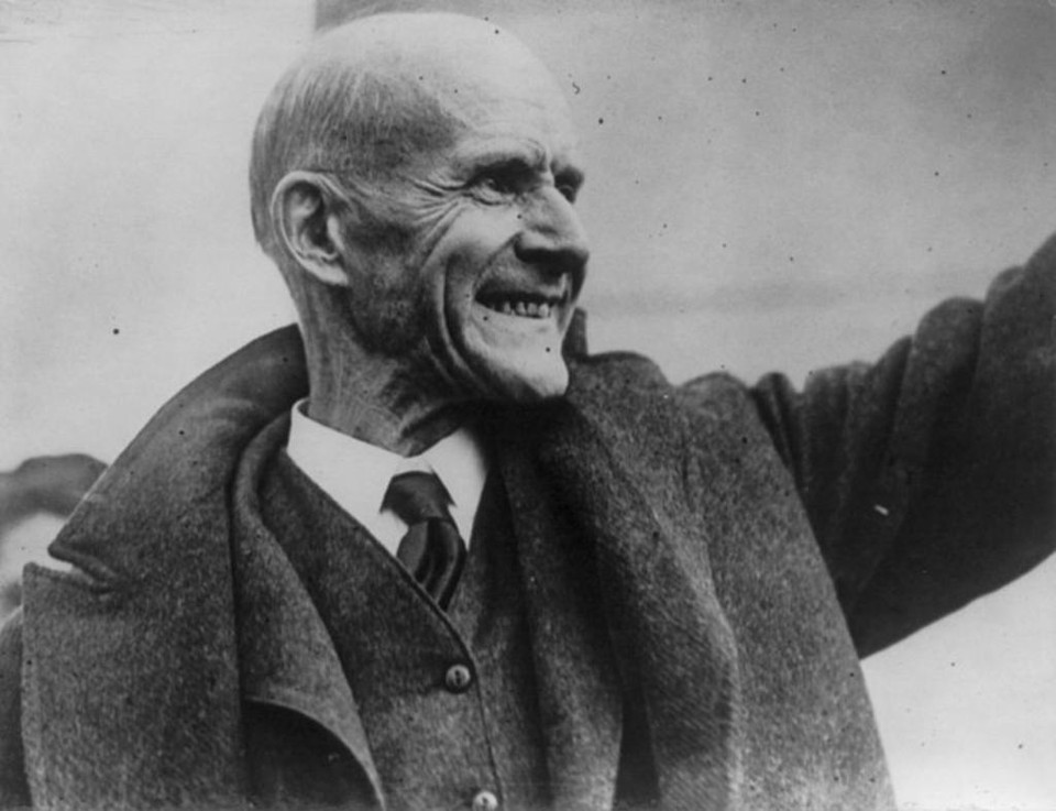 O socialista preso Eugene Debs concorreu às eleições dos Estados Unidos em 1920 | Wikimedia commons/Reprodução