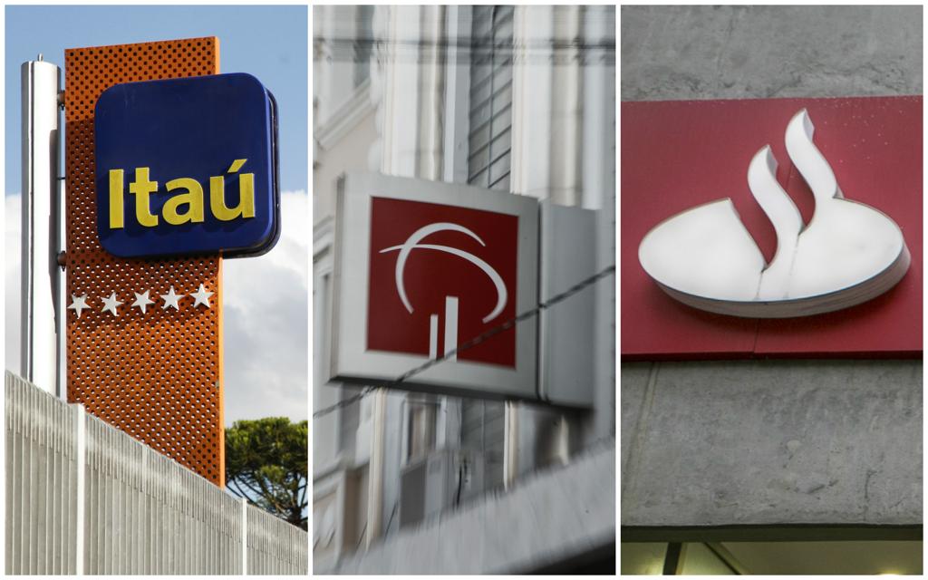 Três dos bancos privados que farão depósito automático do PIS/Pasep. | /Gazeta do Povo