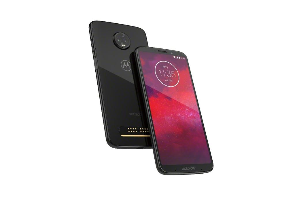 Moto Z3, smartphone modular que terá suporte a 5G em 2019. | Motorola/Divulgação