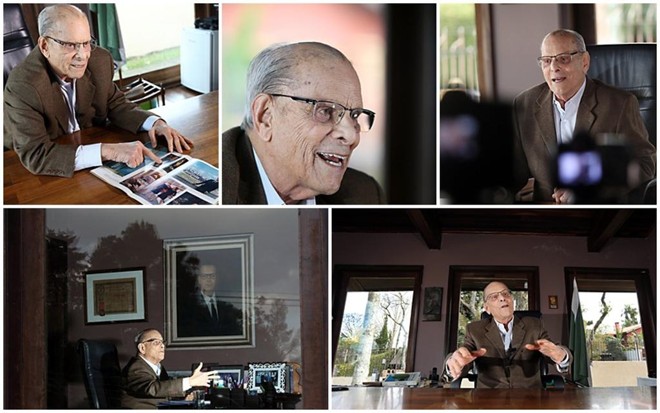 Paulo Pimentel em seu escritório: ex-governador agora se dedica à agricultura. | Albari Rosa/Gazeta do Povo