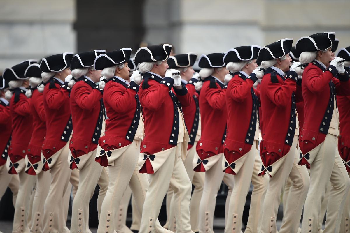 Parada militar durante a posse de Donald Trump, em janeiro de 2017 | ROBYN BECK/AFP
