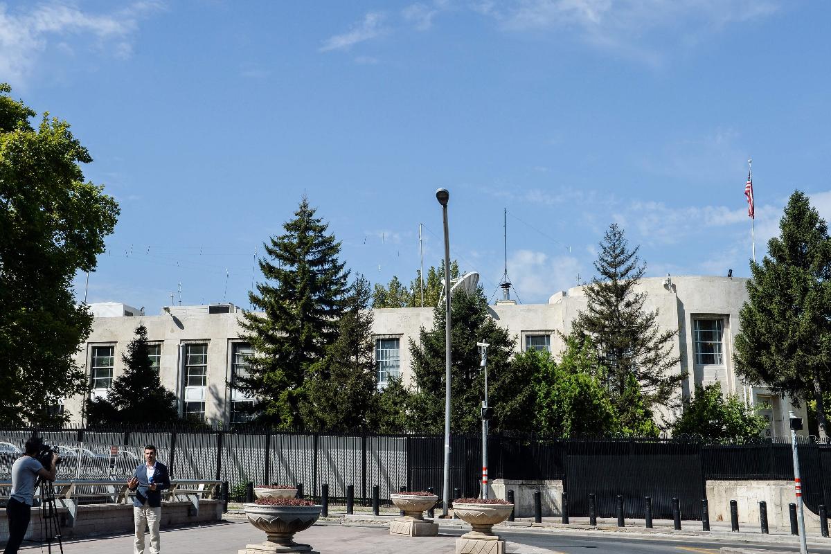Embaixada americana em Ancara, capital da Turquia | STR/AFP