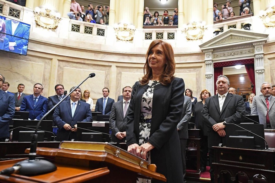 Cristina Kirchner, que foi presidente da Argentina entre 2007 e 2015, atualmente é senadora | GABRIEL CANO/AFP