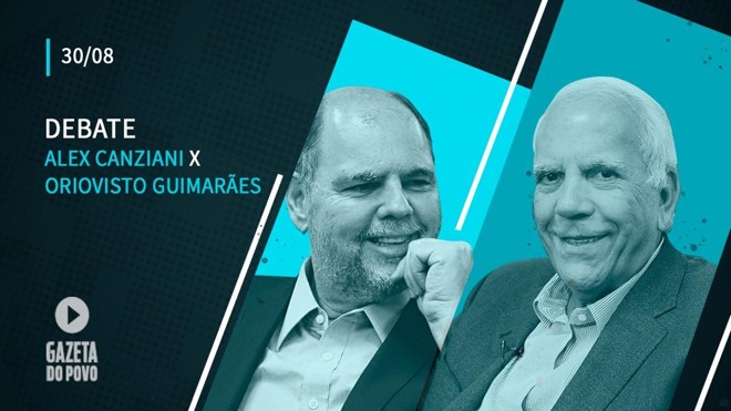 Canziani e Oriovisto em debate frente a frente. | /