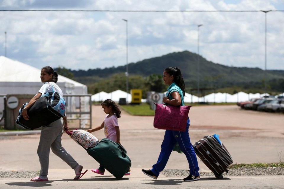 Imigrantes venezuelanas deixam a cidade de Pacaraima para buscar melhores oportunidades em outras cidades brasileiras | Marcelo Camargo/Agência Brasil