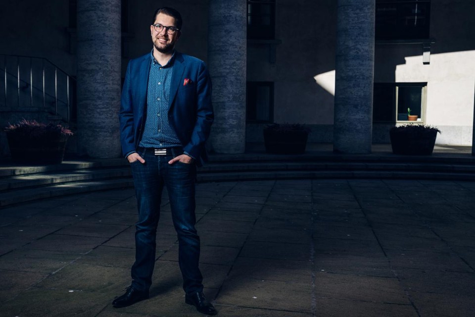Jimmi Akesson, líder dos Democratas Suecos | Mikael Sjoberg/Bloomberg