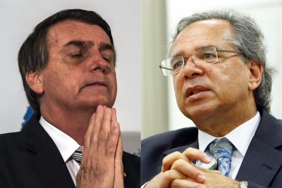 Após polêmica, Bolsonaro volta a negar CPMF e Paulo Guedes cancela agenda Fotos: APU Gomes/AFP (à esq.) e Hugo Harada/ Agencia de Noticias Gazeta do Povo | /