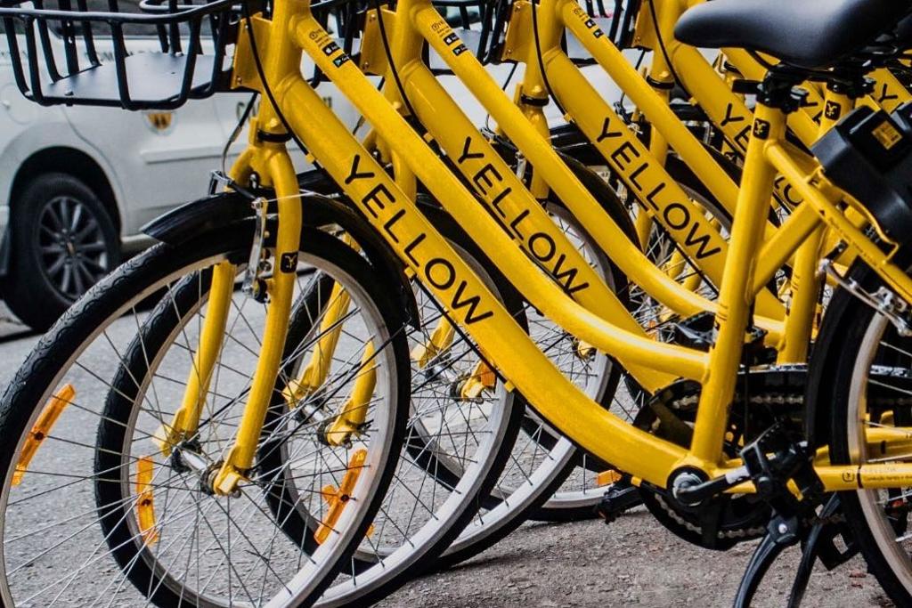 Bicicletas à disposição dos paulistas. | Yellow/Instagram