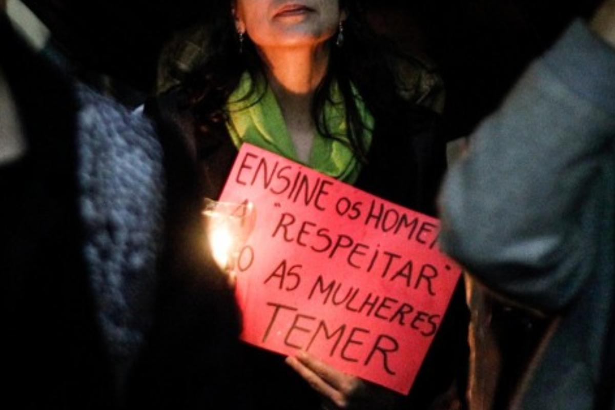 Em maio de 2016, curitibanas protestaram contra estupro coletivo ocorrido no Rio de Janeiro. | Daniel Castellano/Gazeta do Povo/Arquivo