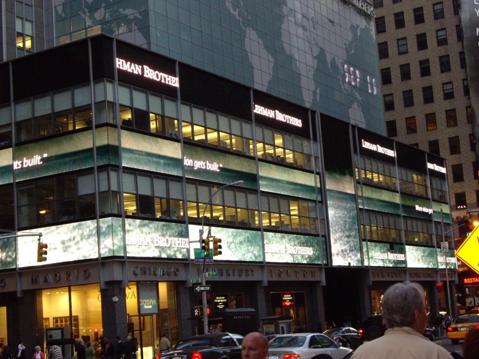 Fachada do Lehman Brothers em Nova York. | sachab/Flickr