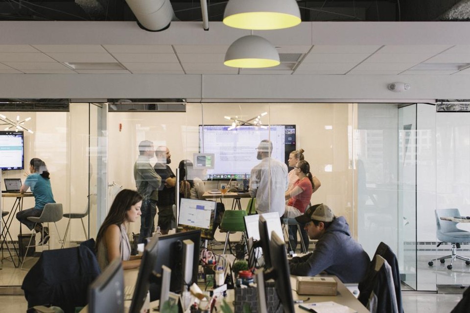 Escritório da Flywire, startup de meios de pagamento, em Boston. Empresa recebeu oferta de US$ 200 milhões em aportes, mas recusou metade disso. | Cody O'loughlin/NYT