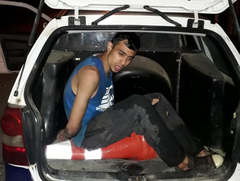 Os quatro presos recapturados em Quatro Barras, vizinha de Piraquara, foram encontrados após denúncias de moradores. | Reprodução/Guarda Municipal de Quatro Barras