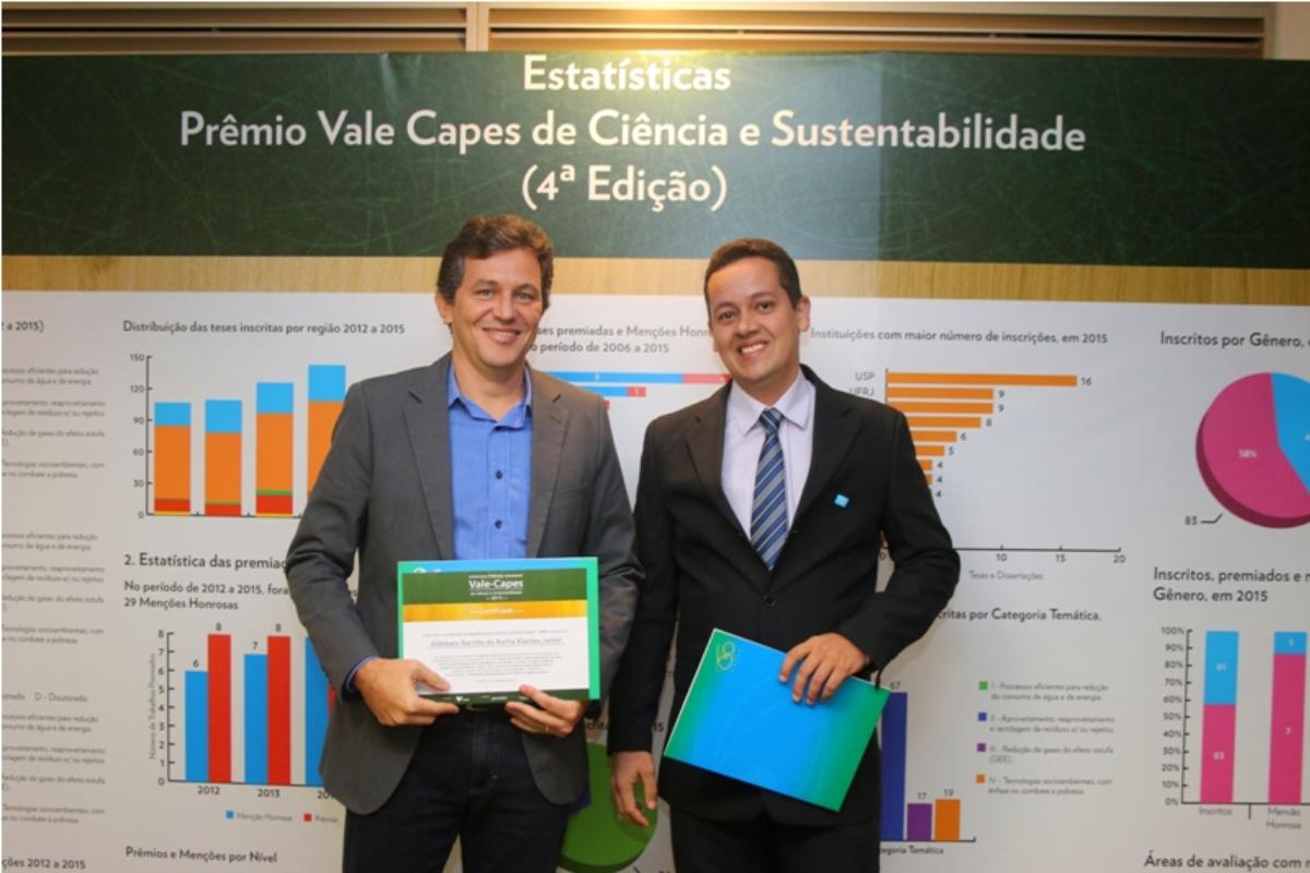 Pesquisa de Jeferson Breno Negrão Leite, chegou a vencer a edição de 2016 do Prêmio Vale-Capes de Ciência e Tecnologia, na categoria Tecnologias Socioambientais, com ênfase no combate à pobreza. | 