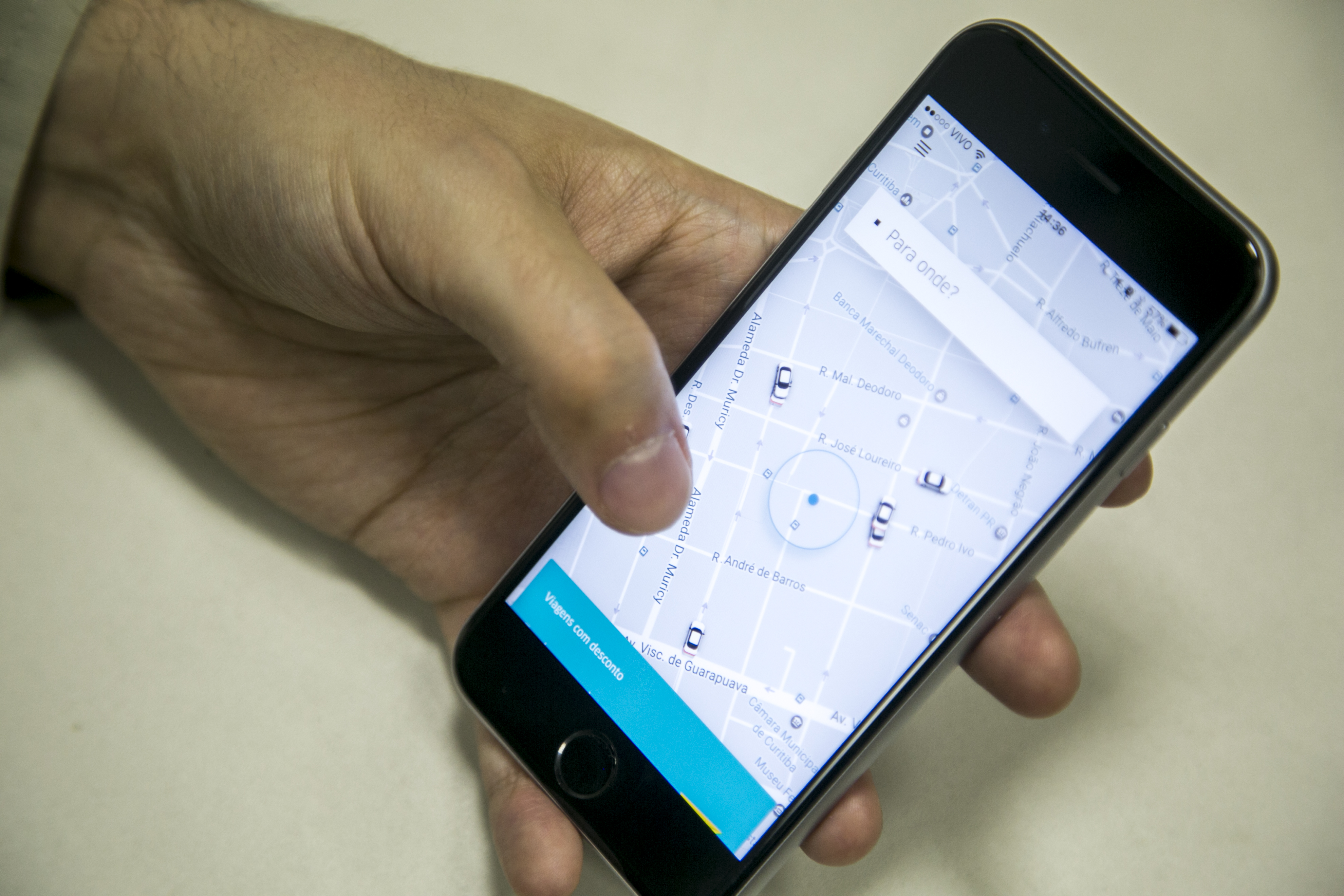 A Uber anunciou três novidades para usuários e uma para motoristas parceiros do Brasil. | Marcelo Andrade/Gazeta do Povo