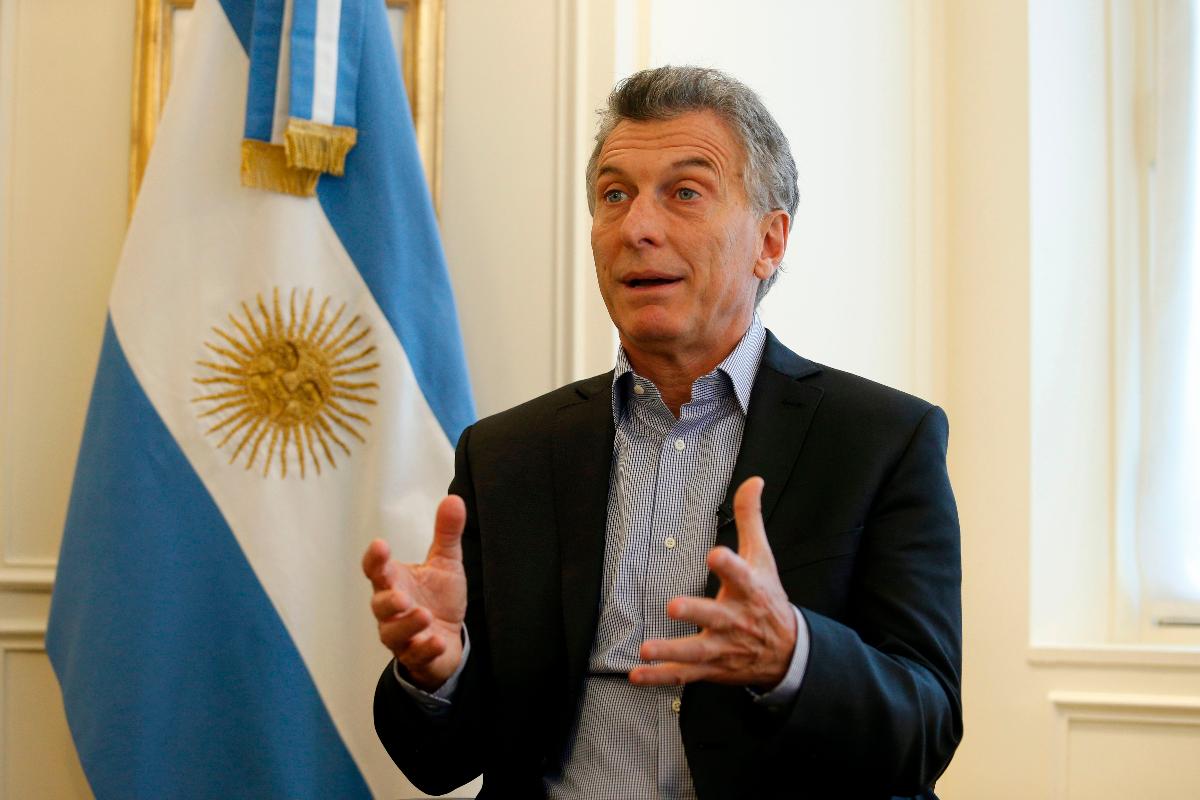 Mauricio Macri, presidente da Argentina, continua neste domingo as negociações para viabilizar um pacote fiscal | GEOFFROY VAN DER HASSELT/AFP