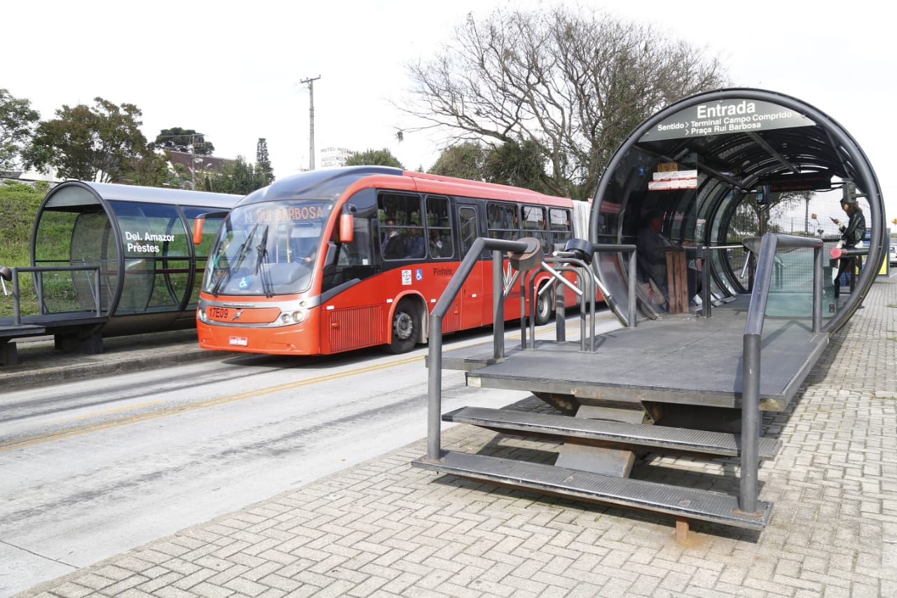 Desde janeiro, estação-tubo Delegado Amazor Prestes foi assaltada 15 vezes. | Aniele Nascimento/Gazeta do Povo