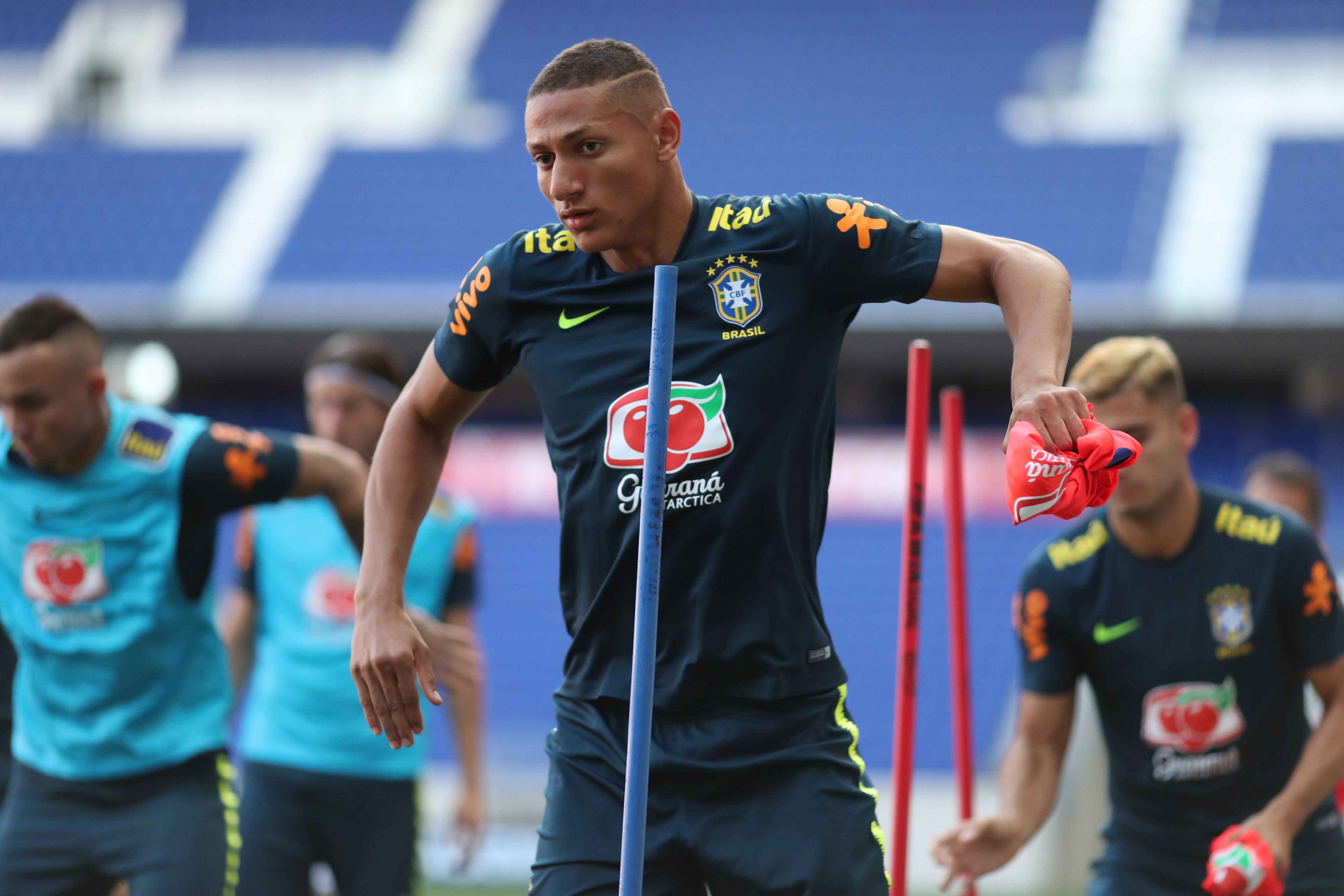 Atacante Richarlison será uma das novidades do time do Brasil no amistoso contra El Salvador | Lucas Figueiredo/CBF