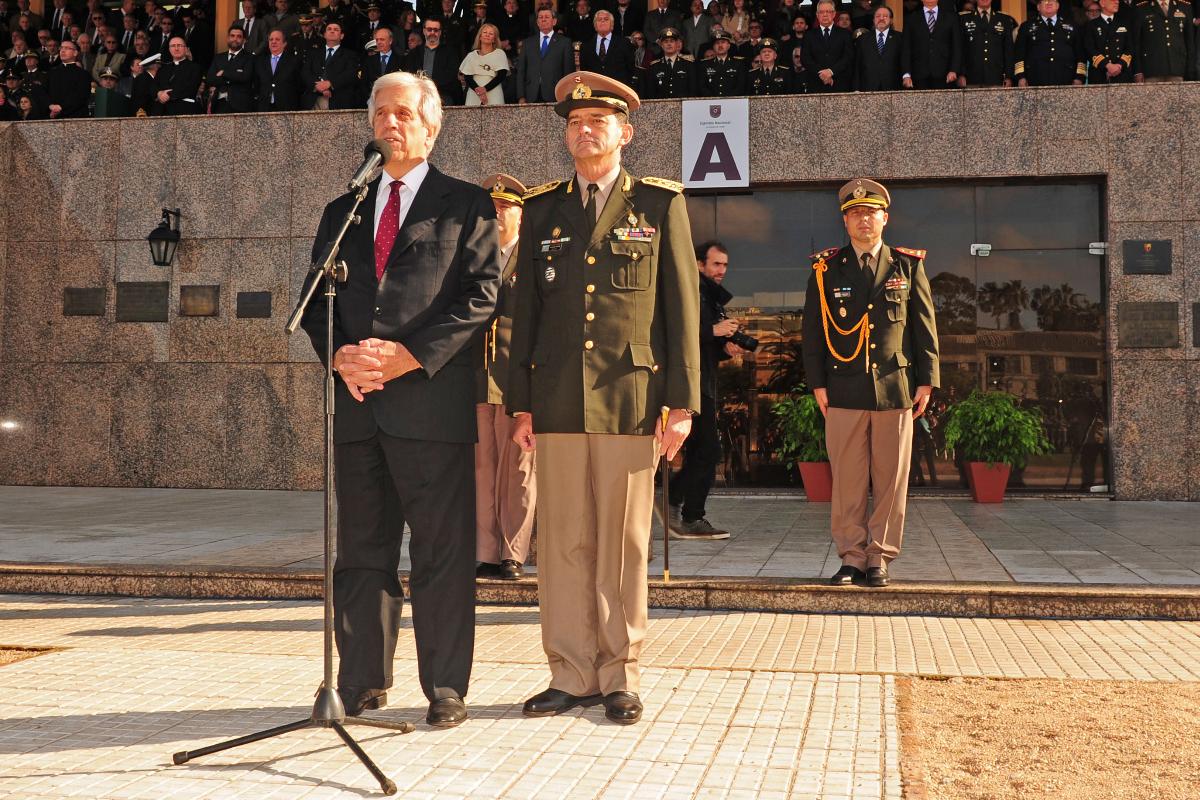 Presidente do Uruguai, Tabaré Vazquez. e o comandante do Exército, Guido Manini Rios | DivulgaçãoSecretaria de Comunicacion Institucional