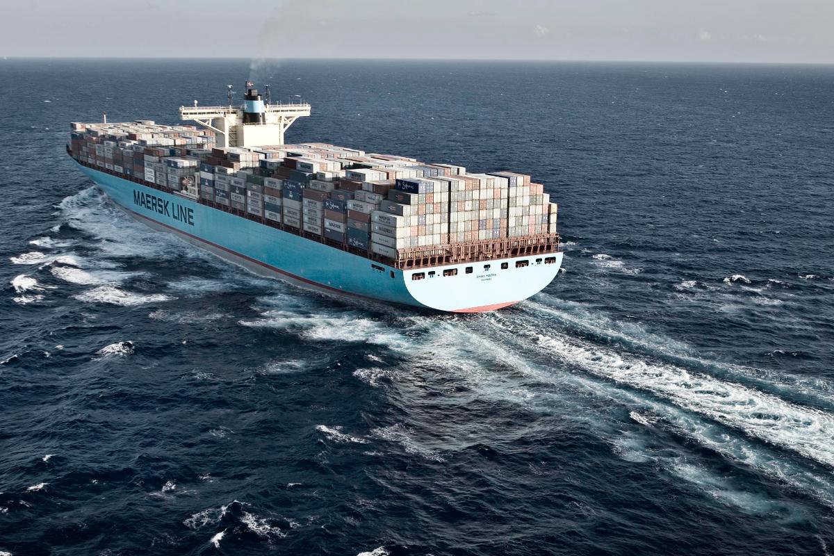 Navio da Maersk Line, pioneíra no transporte de contêineres no Ártico | Divulgação/Maersk Line