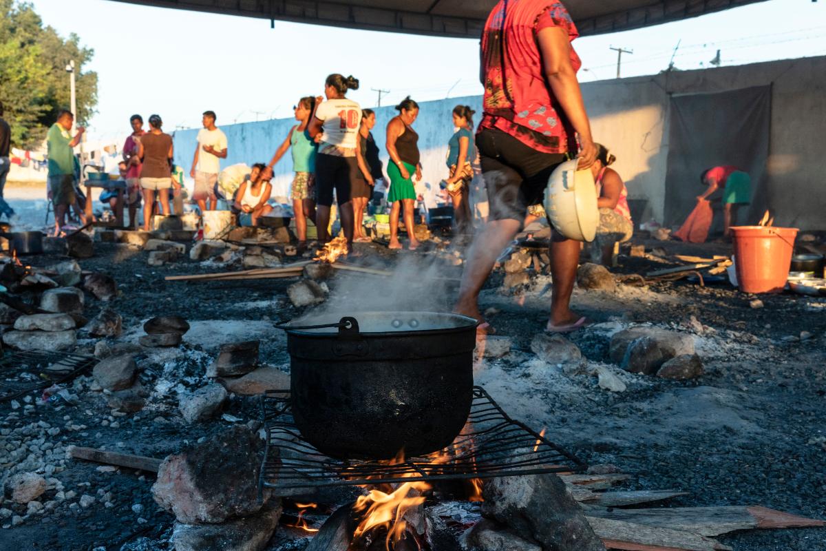 Venezuelanos em um campo de refugiados em Boa Vista | Gui Christ/ Washington Post