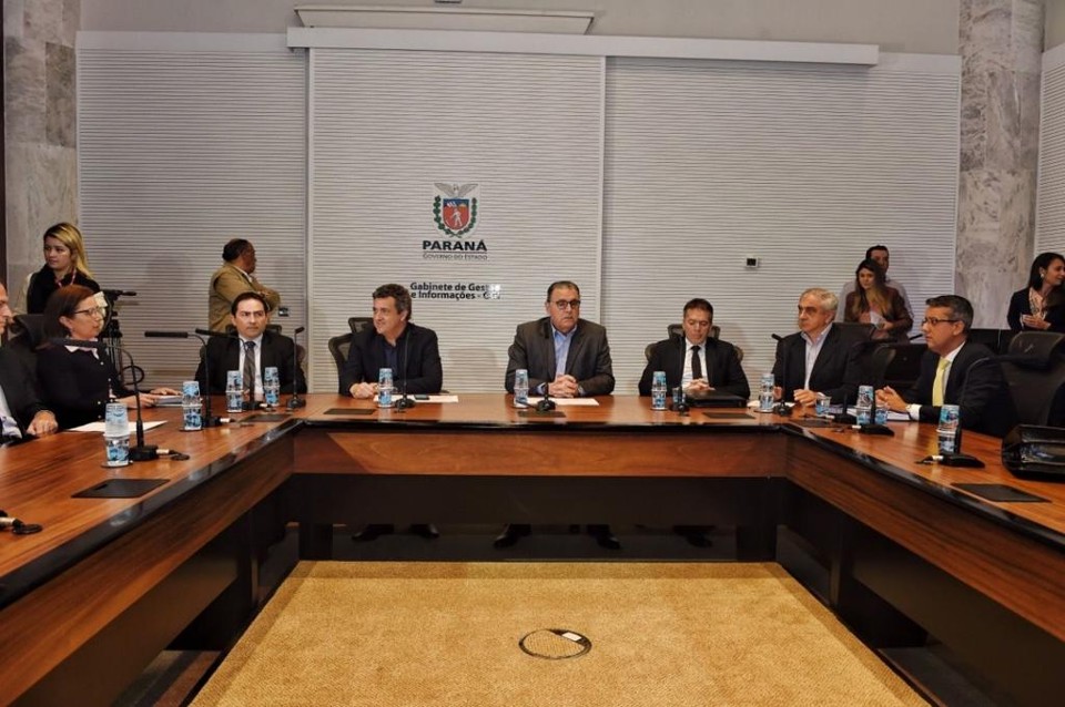 Na véspera da eleição, governo Cida anuncia intervenção no pedágio Coletiva de imprensa no Palácio Iguaçu. | Denis Ferreira Netto/Gazeta do Povo