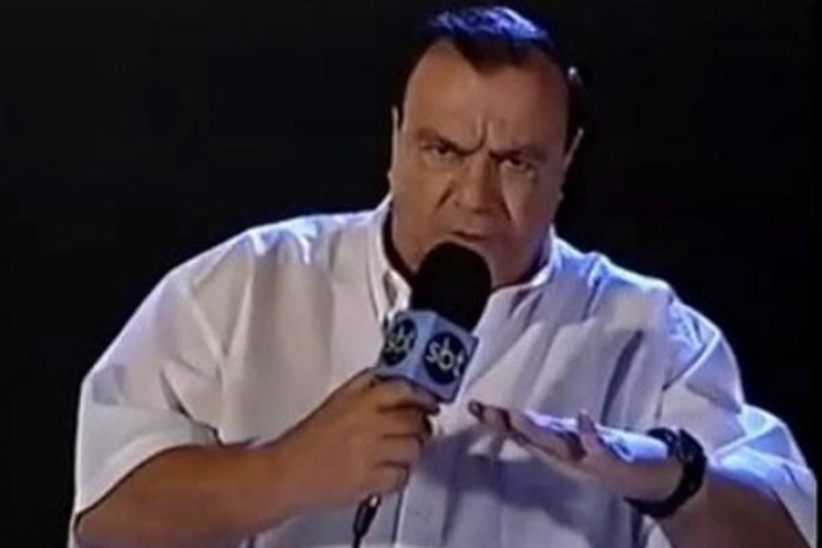 Repórter policial experiente, Gil Gomes fez sucesso no programa “Aqui e Agora”, do SBT, nos anos 90 | Reprodução