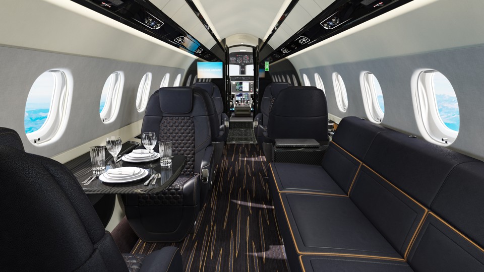 Interior “Bossa Nova”: desenhado para o conforto do passageiro | Divulgação/Embraer