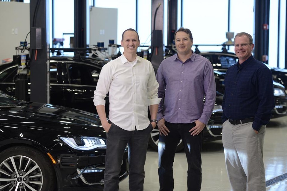 Três ex-executivos de Google, Uber e Tesla criam nova empresa e novo jeito de fazer carros autônomos Sterling Anderson, Chris Urmson e Drew Bagnell, fundadores da Aurora Innovation. | Courtesy of Aurora Innovation/Handout