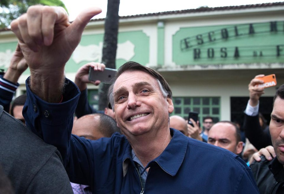 Partido de Bolsonaro elege 52 deputados federais e vira a 2.ª maior bancada da Câmara PSL, de Bolsonaro (foto), elegeu 52 deputados federais em 2018. | Fernando Souza/AFP