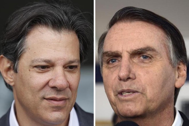Os concorrentes do segundo turno em 2018 | Jonathan Campos/Gazeta do Povo e Tânia Rêgo/Agência Brasil /