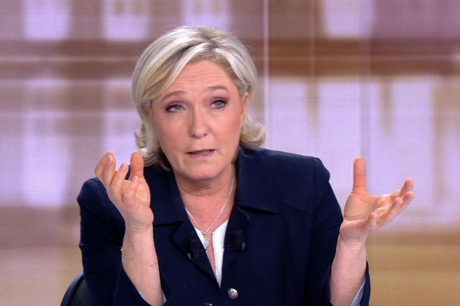 A líder da extrema-direita na França, Marine Le Pen | STRINGER/AFP