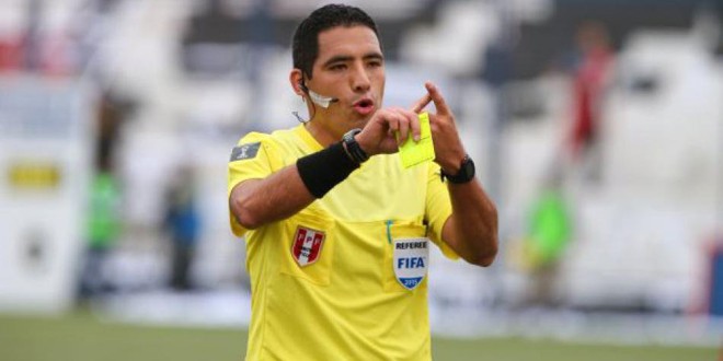 Diego Haro, árbitro do Peru. | Reprodução