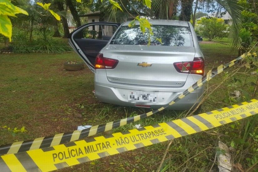 Vítima tentou fugir do atirador e perdeu o controle | Colaboração/Laércio André