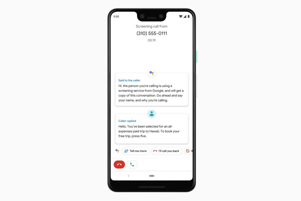 Screen Call, um dos recursos mais legais do novo Pixel 3. | Google/Divulgação