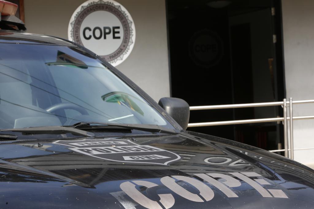 Centro de Operações Policiais Especiais (Cope), grupo de elite da Polícia Civil, investiga o caso. | Aniele Nascimento/Gazeta do Povo