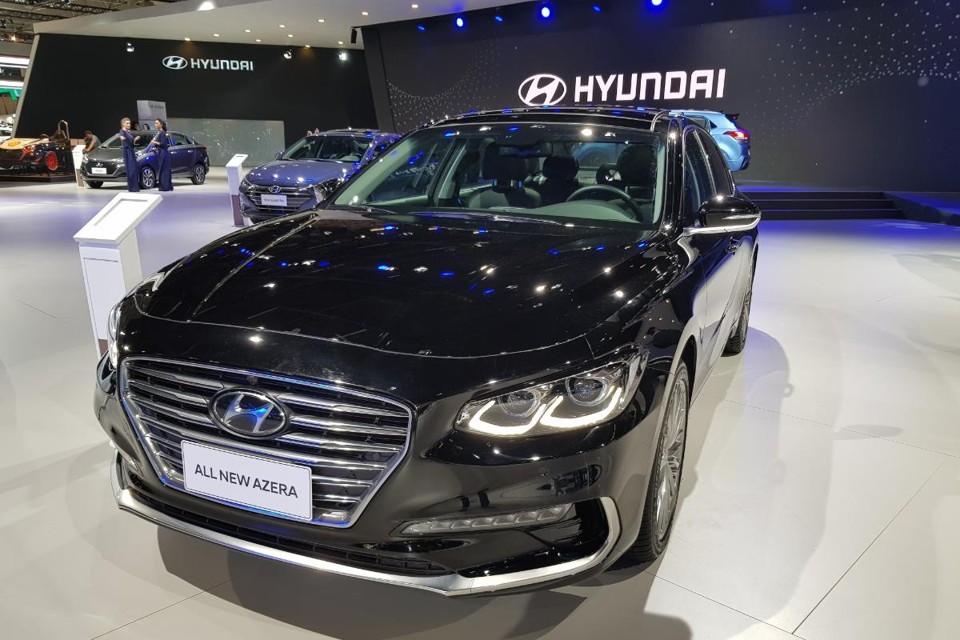 A nova geração do Azera e um dos destaques do Salão de São Paulo e foi confirmada pela Hyundai para estrear no Brasil em 2019. | Renyere Trovão / Divulgação
