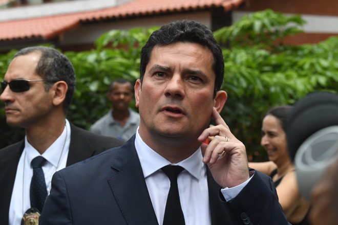 Prestes a se exonerar do cargo de juiz federal, Sergio Moro comandará superministério da Justiça e Segurança Pública do governo Bolsonaro. | Mauro Pimentel/AFP