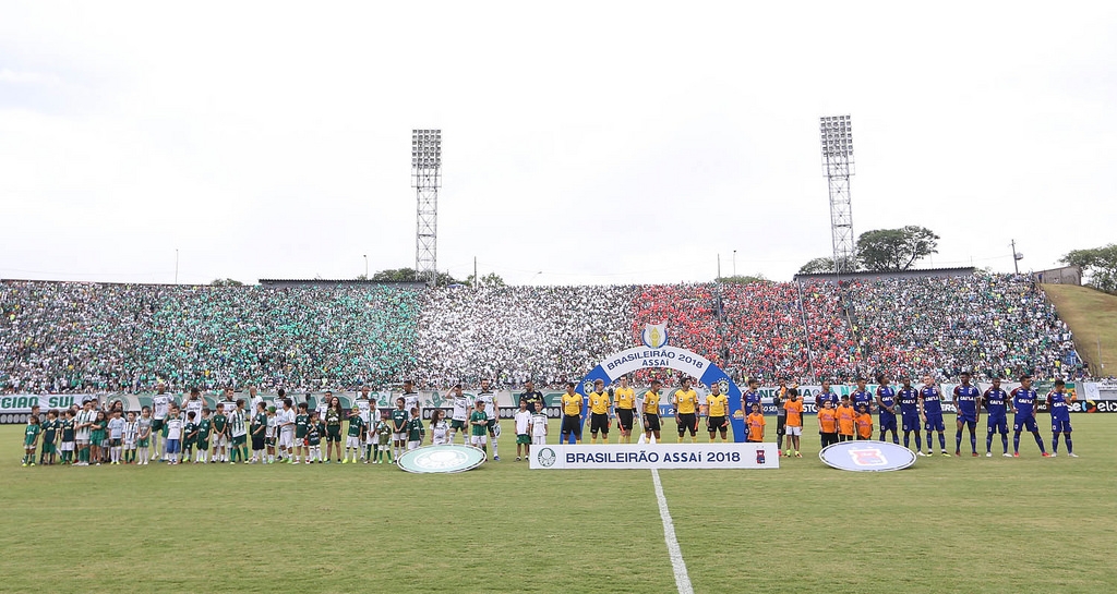 Estádio do Café teve 25.076 pagantes no jogo entre Palmeiras e Paraná. | SE Palmeiras /