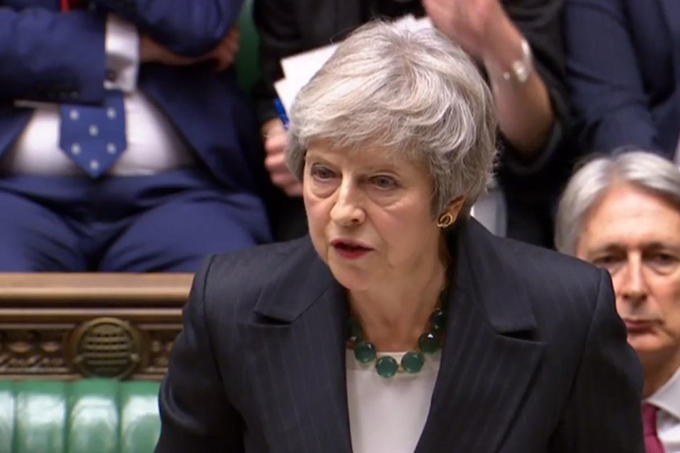 Primeira-ministra britânica, Theresa May, defende o acordo prévio firmado com a UE para a saída do Reino Unido do bloco | Reprodução de vídeo/AFP