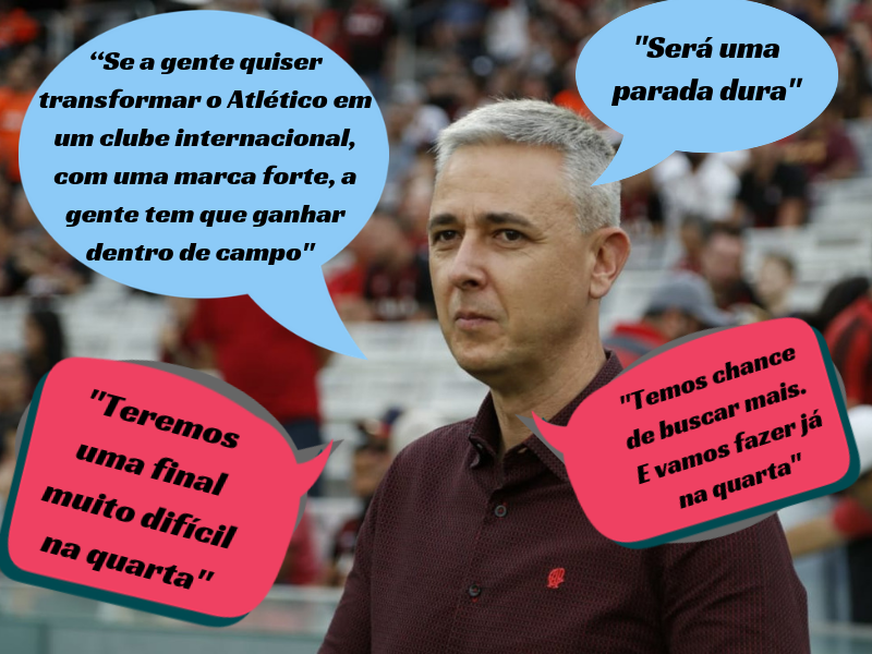 Tiago Nunes durante jogo com o Ceará. Frases do pós-jogo mostram o peso da partida contra o Fluminense para o treinador do Atlético-PR | /Marcelo Andrade/Gazeta do Povo