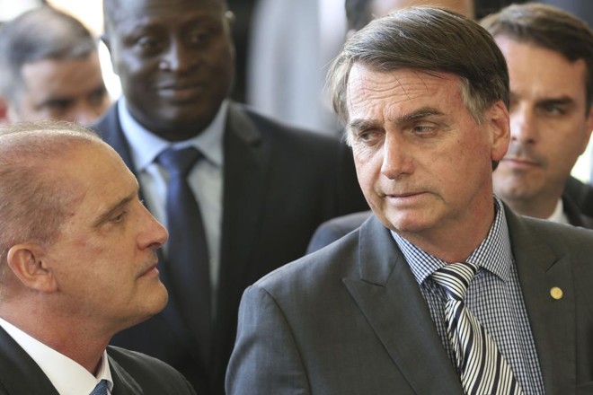 Onyx Lorenzoni e Jair Bolsonaro. | Valter Campanato / Agência Brasil