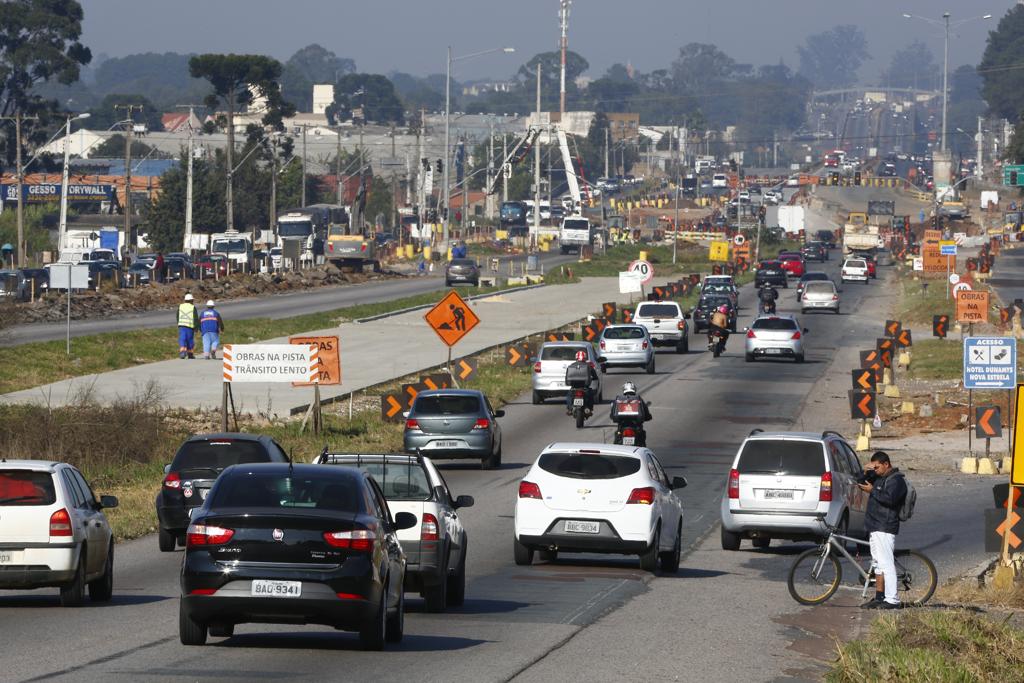 Trânsito da Linha Verde terá de ser desviado no bairro Atuba neste sábado. | Aniele Nascimento/Gazeta do Povo