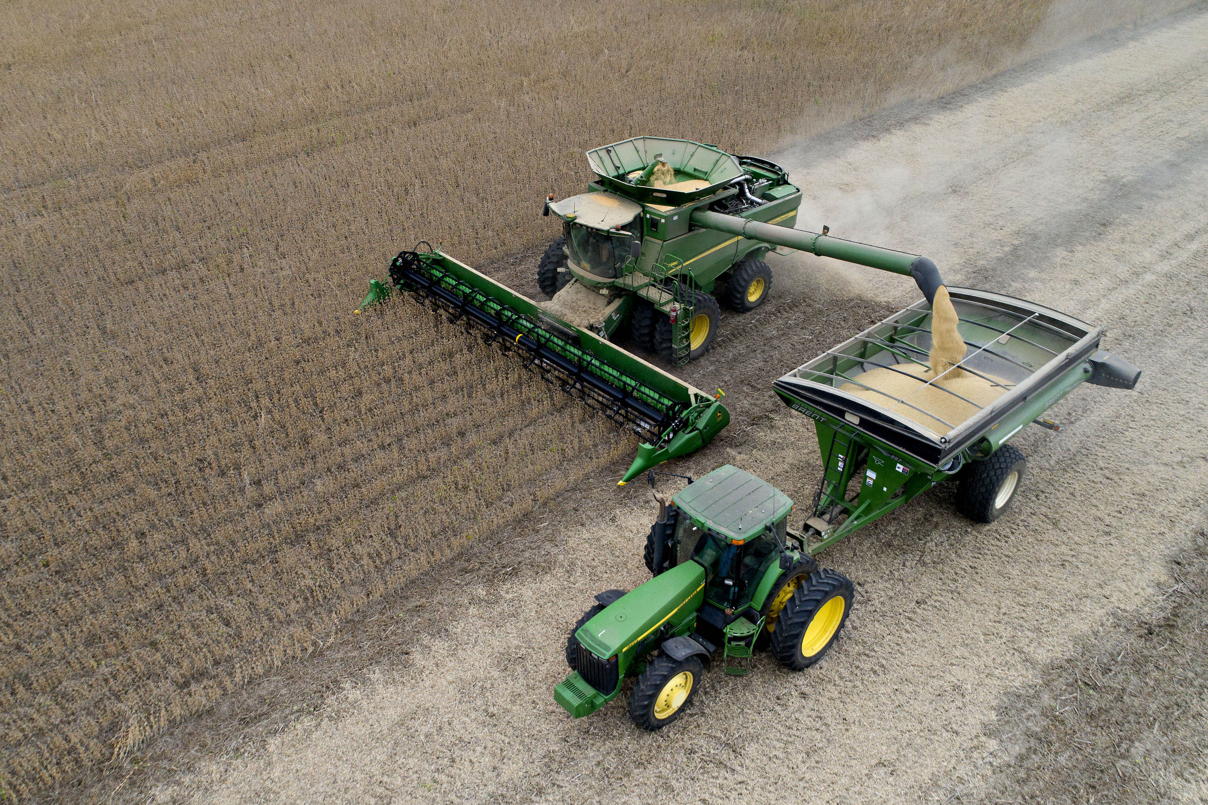 Colheita de soja no meio oeste americano | Daniel Acker/Bloomberg