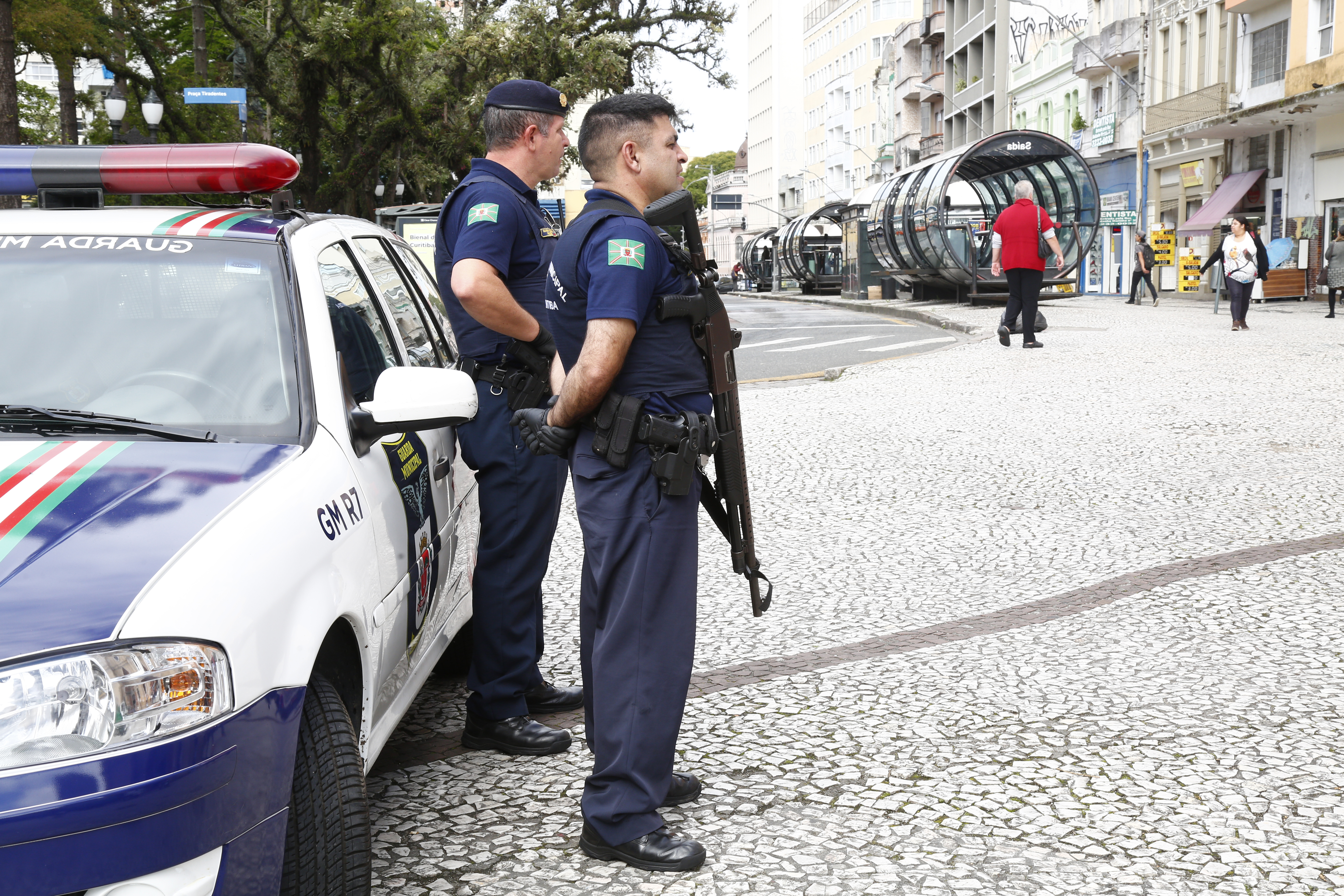 Do dia 12 de novembro a 7 de janeiro, Guarda Municipal vai reforçar o patrulhamento em Curitiba. | Aniele Nascimento/Gazeta do Povo