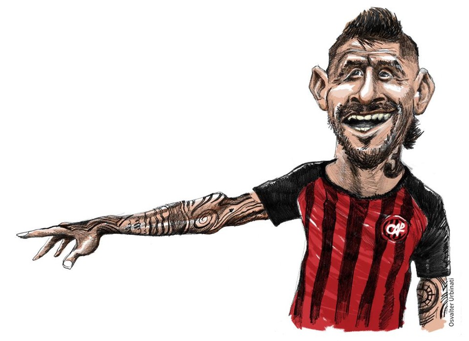 Lucho González. | /Ilustração Osvalter Urbinati
