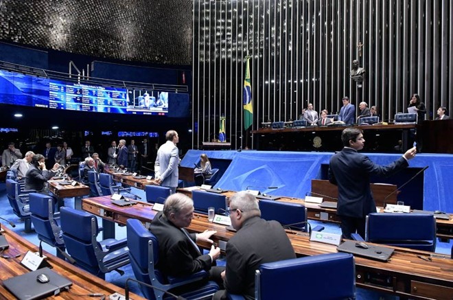 Líderes partidários chegaram a reunir assinaturas suficientes para retirar a urgência do projeto. | Waldemir Barreto/Agência Senado