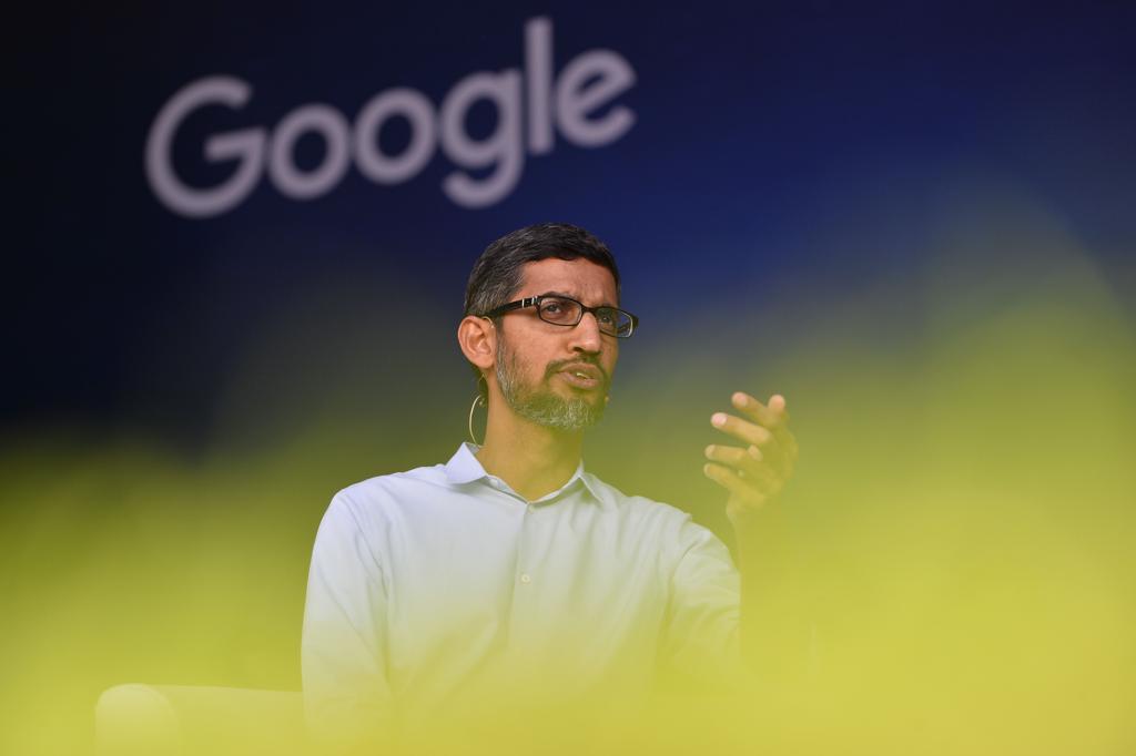 Sundar Pichai, CEO do Google. | CHANDAN KHANNA/AFP